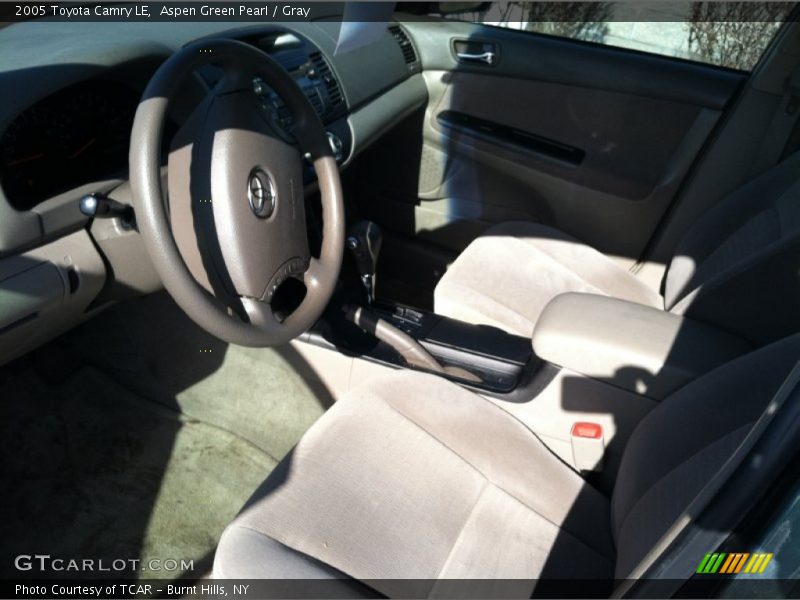 Aspen Green Pearl / Gray 2005 Toyota Camry LE
