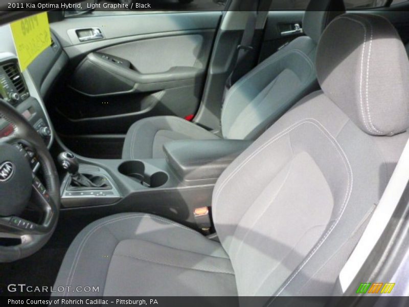  2011 Optima Hybrid Black Interior