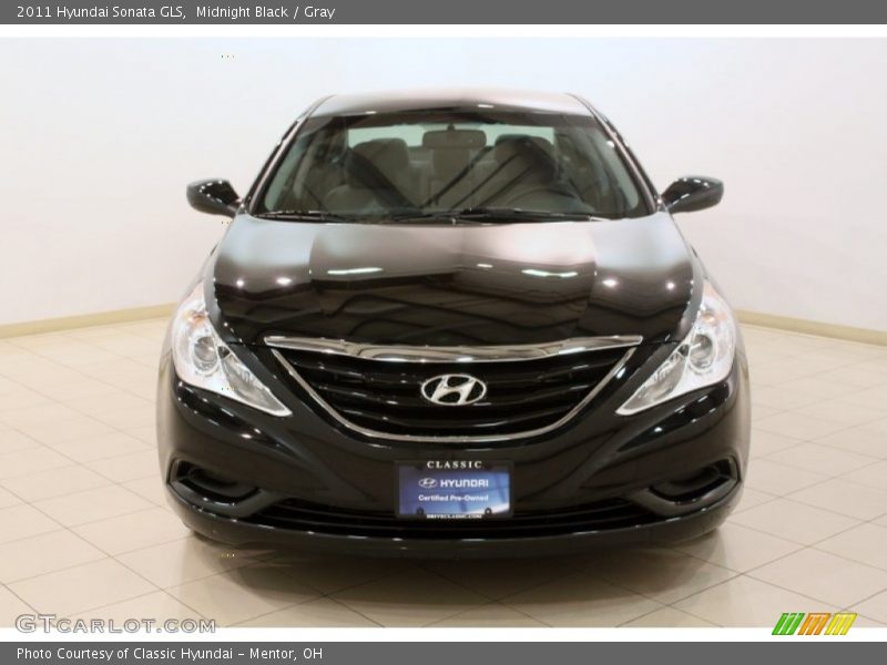 Midnight Black / Gray 2011 Hyundai Sonata GLS
