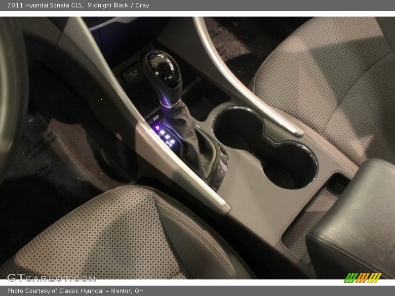 Midnight Black / Gray 2011 Hyundai Sonata GLS