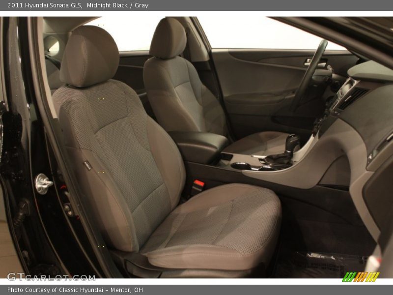 Midnight Black / Gray 2011 Hyundai Sonata GLS