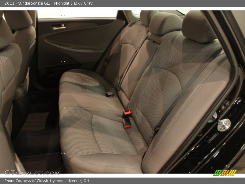 Midnight Black / Gray 2011 Hyundai Sonata GLS