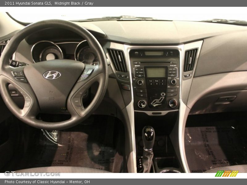 Midnight Black / Gray 2011 Hyundai Sonata GLS