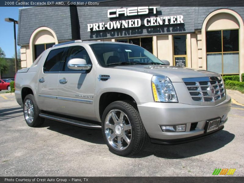 Gold Mist / Ebony 2008 Cadillac Escalade EXT AWD