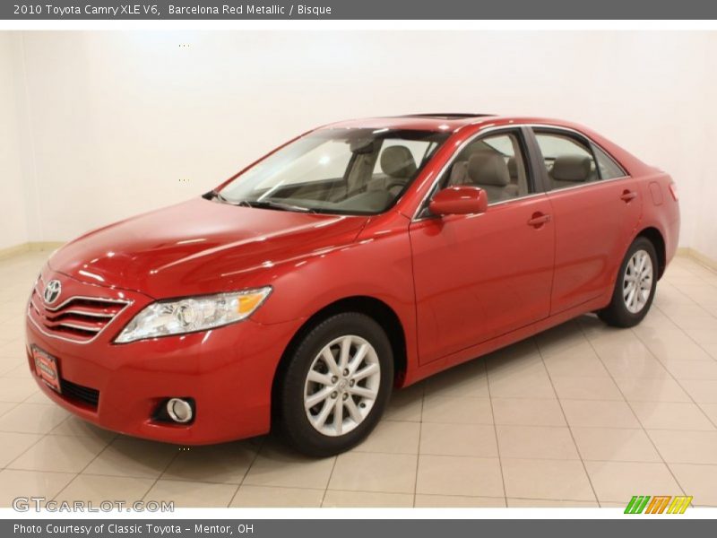 Barcelona Red Metallic / Bisque 2010 Toyota Camry XLE V6
