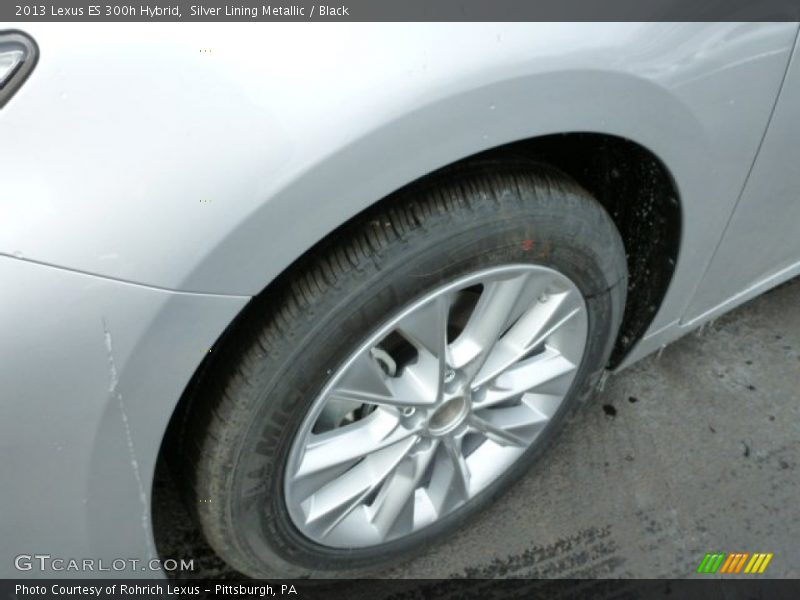 Silver Lining Metallic / Black 2013 Lexus ES 300h Hybrid