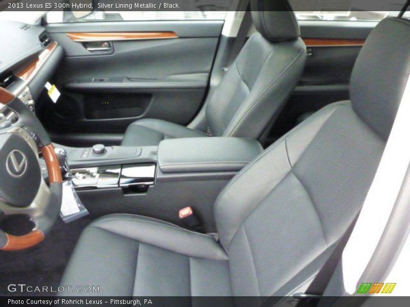 Silver Lining Metallic / Black 2013 Lexus ES 300h Hybrid