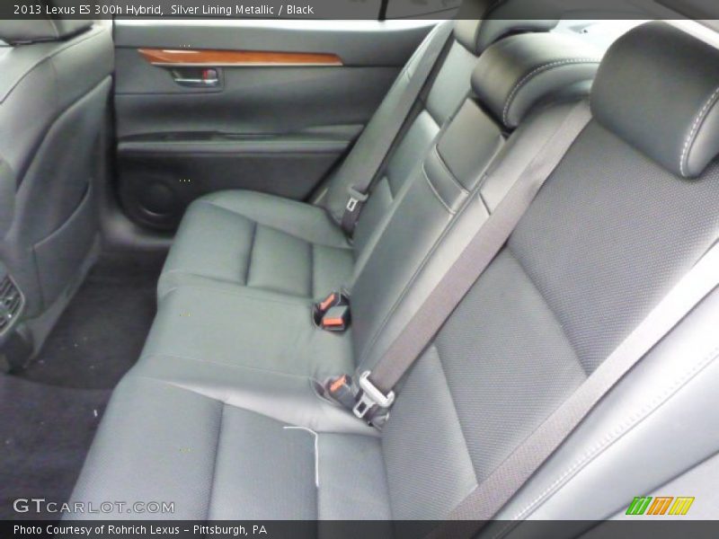 Silver Lining Metallic / Black 2013 Lexus ES 300h Hybrid