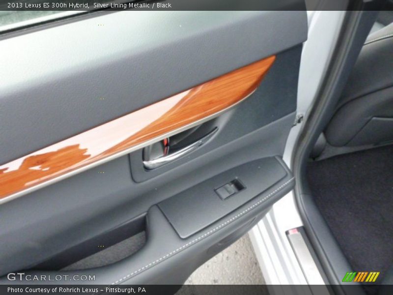 Silver Lining Metallic / Black 2013 Lexus ES 300h Hybrid