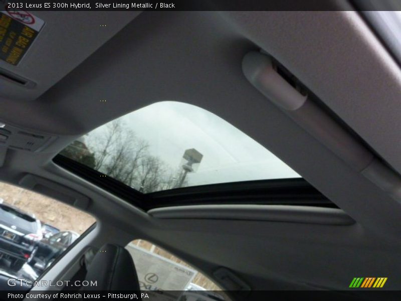 Silver Lining Metallic / Black 2013 Lexus ES 300h Hybrid