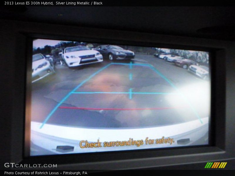 Silver Lining Metallic / Black 2013 Lexus ES 300h Hybrid