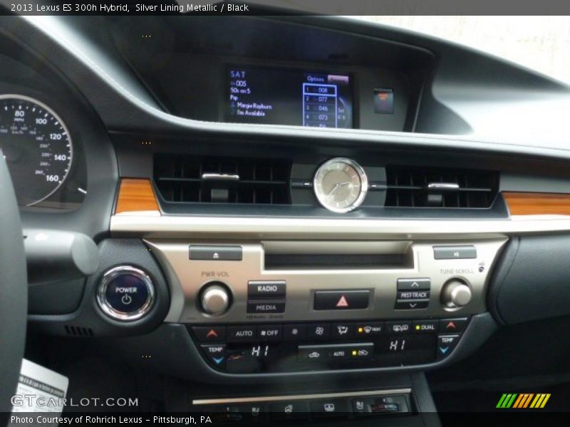 Silver Lining Metallic / Black 2013 Lexus ES 300h Hybrid