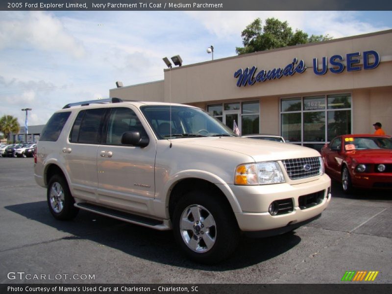 Ivory Parchment Tri Coat / Medium Parchment 2005 Ford Explorer Limited