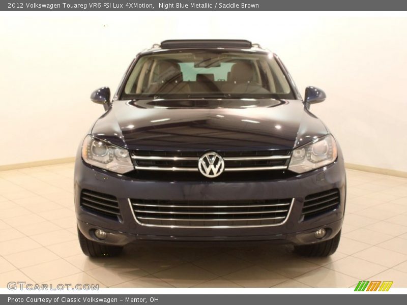 Night Blue Metallic / Saddle Brown 2012 Volkswagen Touareg VR6 FSI Lux 4XMotion