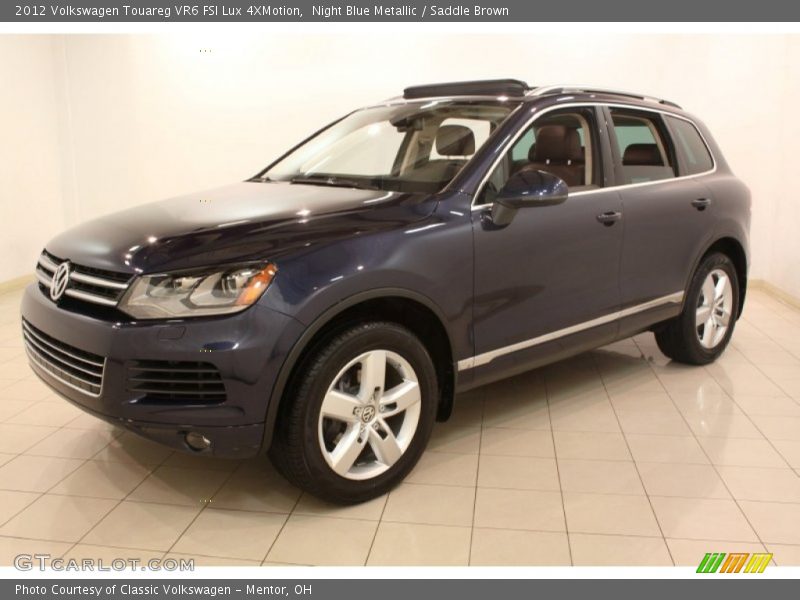 Night Blue Metallic / Saddle Brown 2012 Volkswagen Touareg VR6 FSI Lux 4XMotion