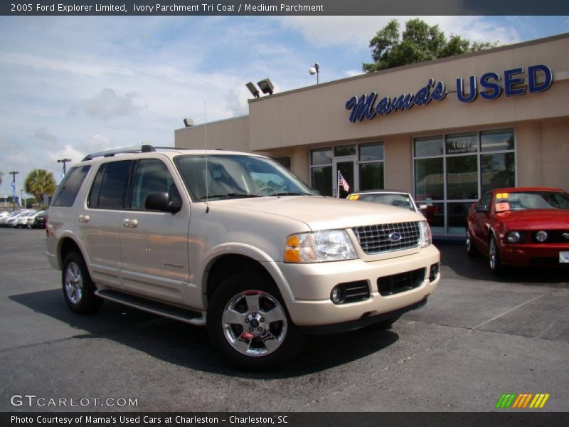 Ivory Parchment Tri Coat / Medium Parchment 2005 Ford Explorer Limited