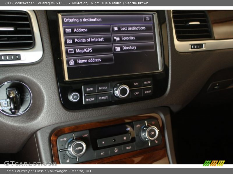Night Blue Metallic / Saddle Brown 2012 Volkswagen Touareg VR6 FSI Lux 4XMotion