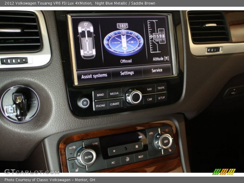 Night Blue Metallic / Saddle Brown 2012 Volkswagen Touareg VR6 FSI Lux 4XMotion
