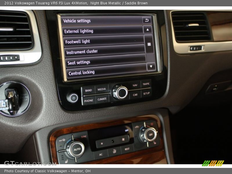 Night Blue Metallic / Saddle Brown 2012 Volkswagen Touareg VR6 FSI Lux 4XMotion