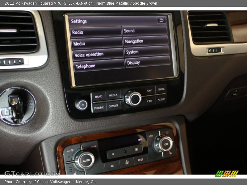 Night Blue Metallic / Saddle Brown 2012 Volkswagen Touareg VR6 FSI Lux 4XMotion