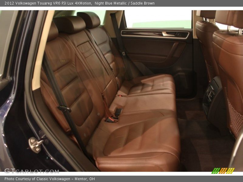 Rear Seat of 2012 Touareg VR6 FSI Lux 4XMotion