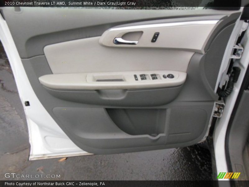 Summit White / Dark Gray/Light Gray 2010 Chevrolet Traverse LT AWD