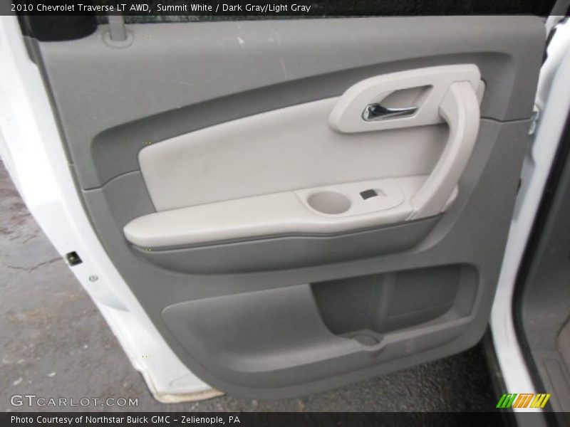Summit White / Dark Gray/Light Gray 2010 Chevrolet Traverse LT AWD