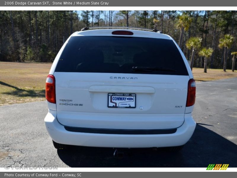 Stone White / Medium Slate Gray 2006 Dodge Caravan SXT