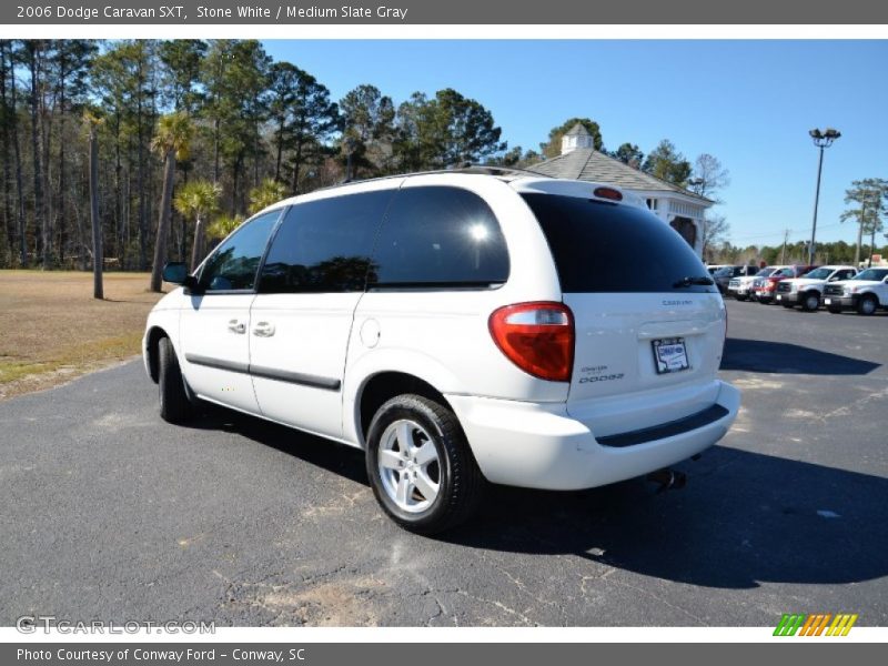 Stone White / Medium Slate Gray 2006 Dodge Caravan SXT