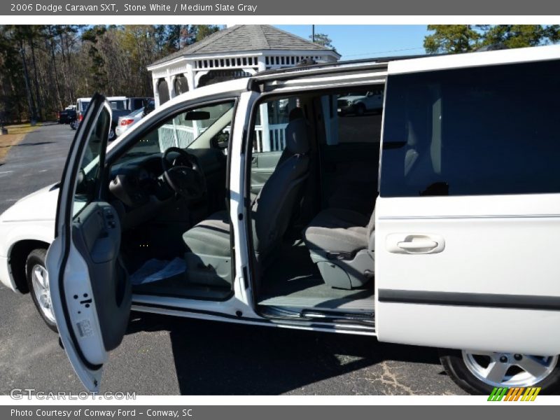 Stone White / Medium Slate Gray 2006 Dodge Caravan SXT
