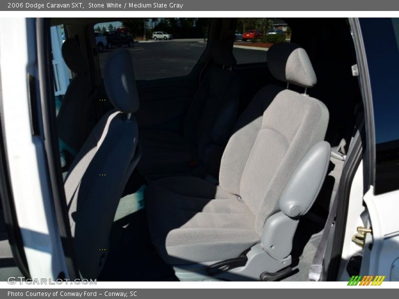 Stone White / Medium Slate Gray 2006 Dodge Caravan SXT