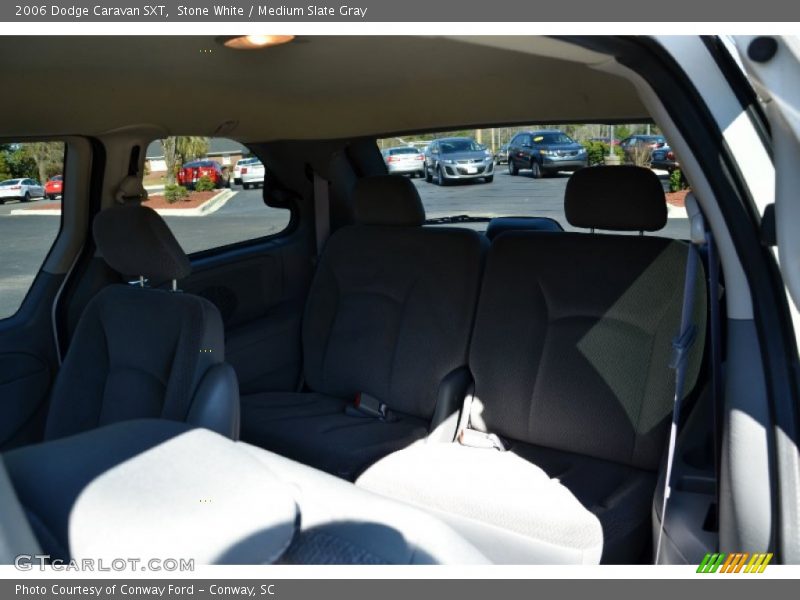 Stone White / Medium Slate Gray 2006 Dodge Caravan SXT