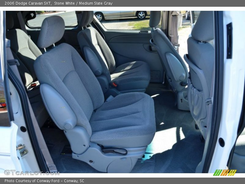 Stone White / Medium Slate Gray 2006 Dodge Caravan SXT