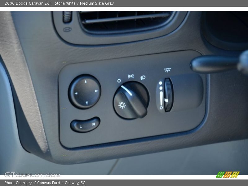 Stone White / Medium Slate Gray 2006 Dodge Caravan SXT