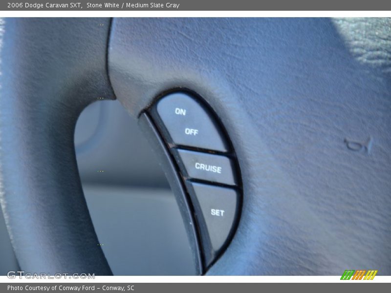 Stone White / Medium Slate Gray 2006 Dodge Caravan SXT
