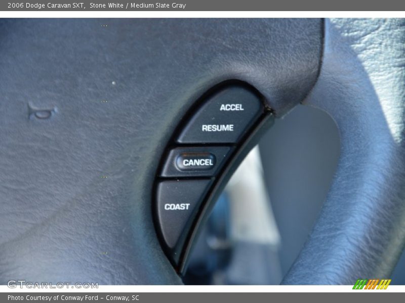 Stone White / Medium Slate Gray 2006 Dodge Caravan SXT