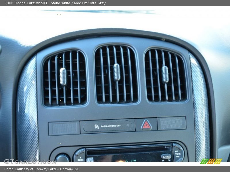 Stone White / Medium Slate Gray 2006 Dodge Caravan SXT