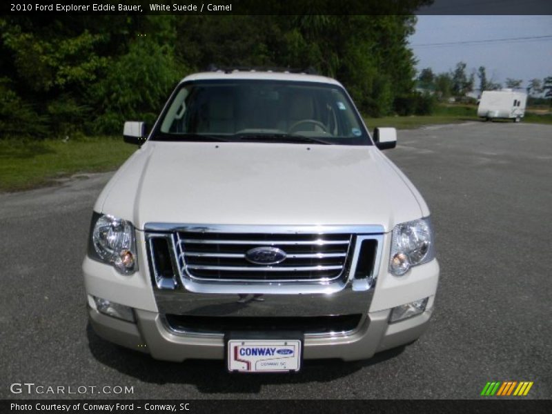 White Suede / Camel 2010 Ford Explorer Eddie Bauer
