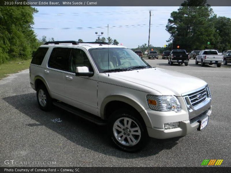 White Suede / Camel 2010 Ford Explorer Eddie Bauer