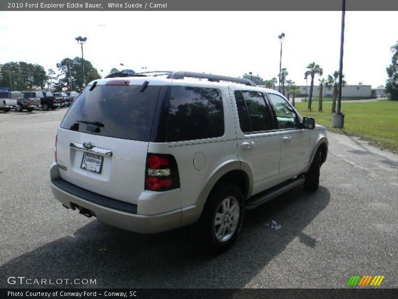White Suede / Camel 2010 Ford Explorer Eddie Bauer