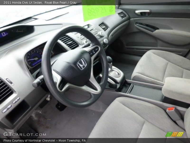 Royal Blue Pearl / Gray 2011 Honda Civic LX Sedan