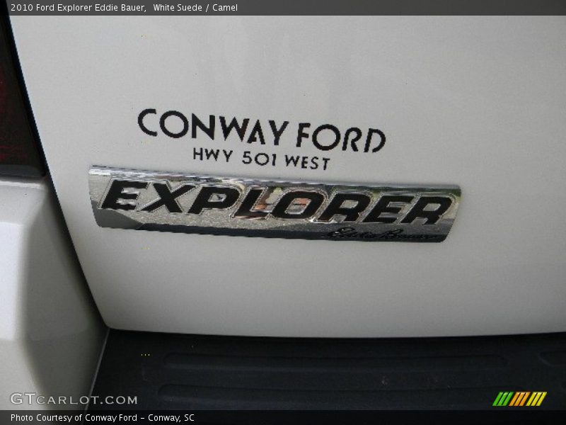 White Suede / Camel 2010 Ford Explorer Eddie Bauer