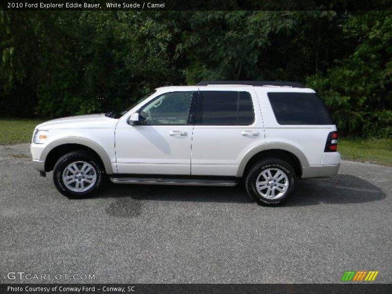 White Suede / Camel 2010 Ford Explorer Eddie Bauer