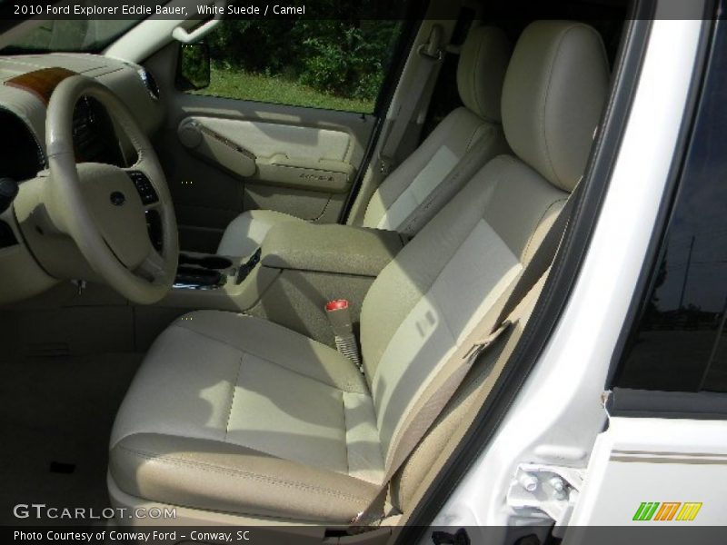 White Suede / Camel 2010 Ford Explorer Eddie Bauer