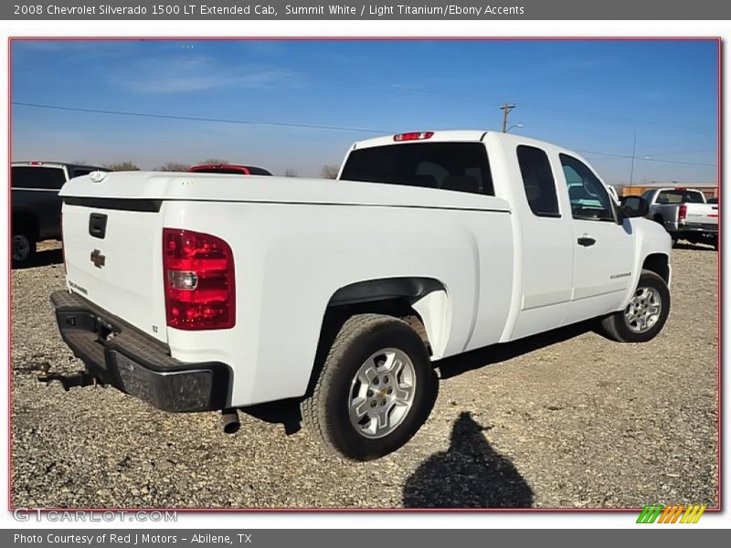 Summit White / Light Titanium/Ebony Accents 2008 Chevrolet Silverado 1500 LT Extended Cab