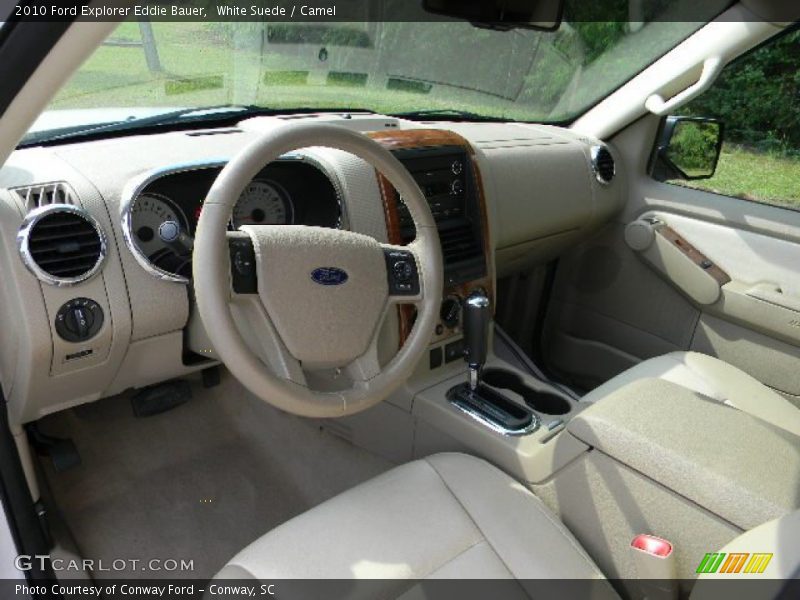 White Suede / Camel 2010 Ford Explorer Eddie Bauer