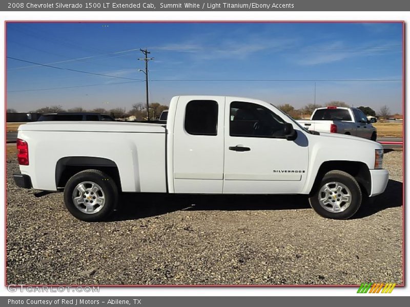 Summit White / Light Titanium/Ebony Accents 2008 Chevrolet Silverado 1500 LT Extended Cab