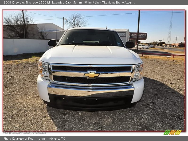 Summit White / Light Titanium/Ebony Accents 2008 Chevrolet Silverado 1500 LT Extended Cab