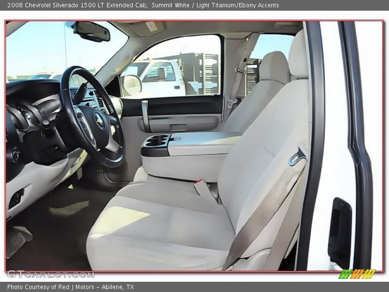 Summit White / Light Titanium/Ebony Accents 2008 Chevrolet Silverado 1500 LT Extended Cab