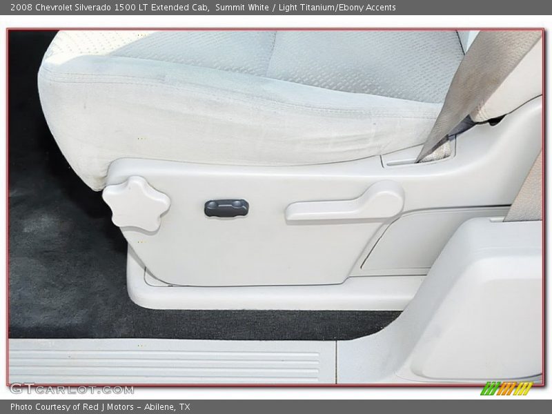 Summit White / Light Titanium/Ebony Accents 2008 Chevrolet Silverado 1500 LT Extended Cab
